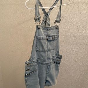 Shorts denim overalls